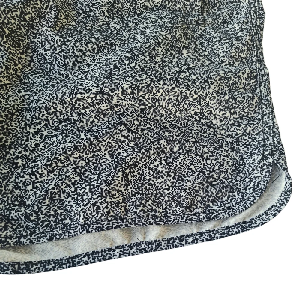 Fashion Nova Men's Grey Speckled Swim Trunks with Drawstring